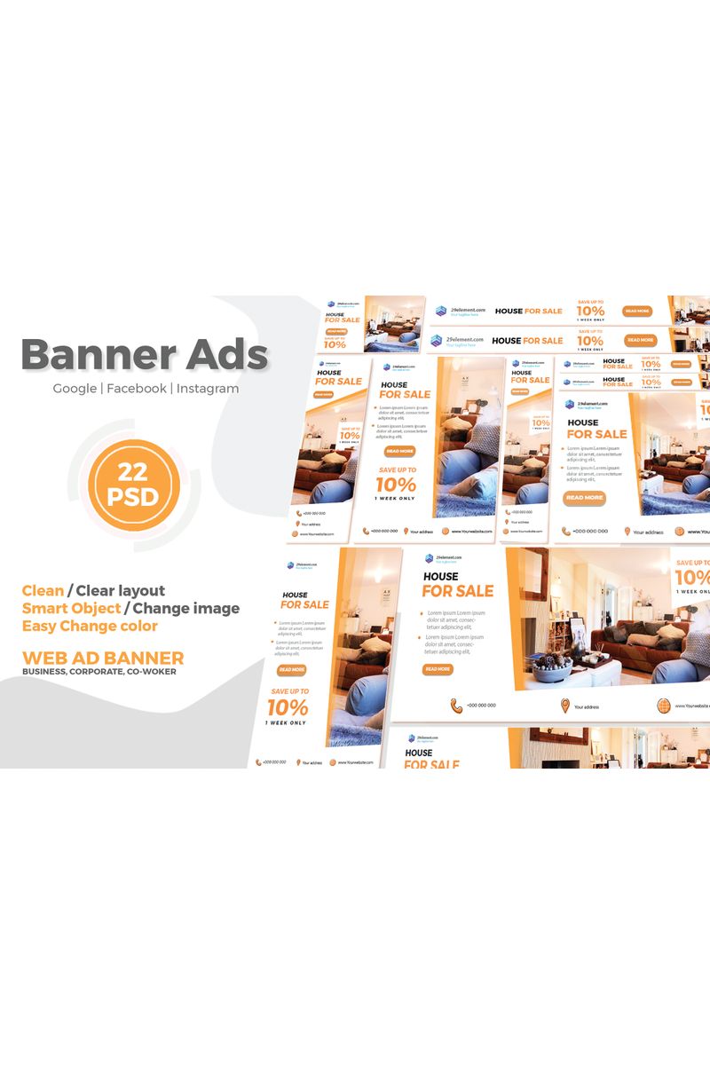 Real Estate Google Ads Web Banner V.1 Social Media - screenshot