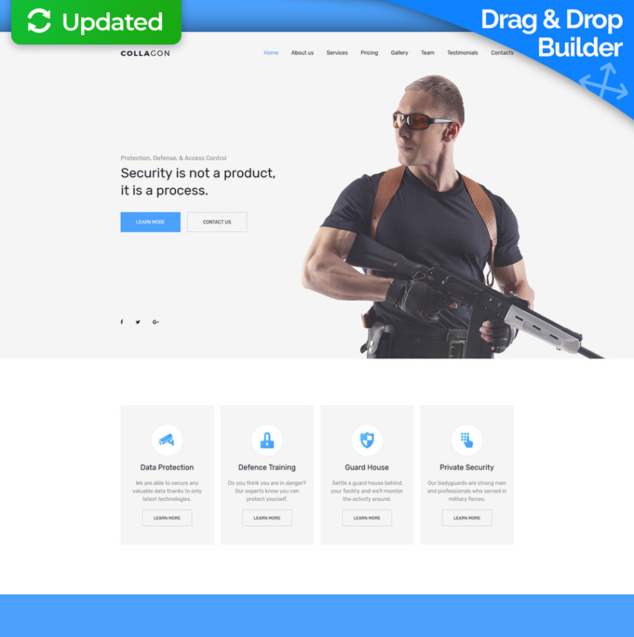 Security Guard Services Website Template For Agency Motocms Security Guard Services Website Template For Agency Image