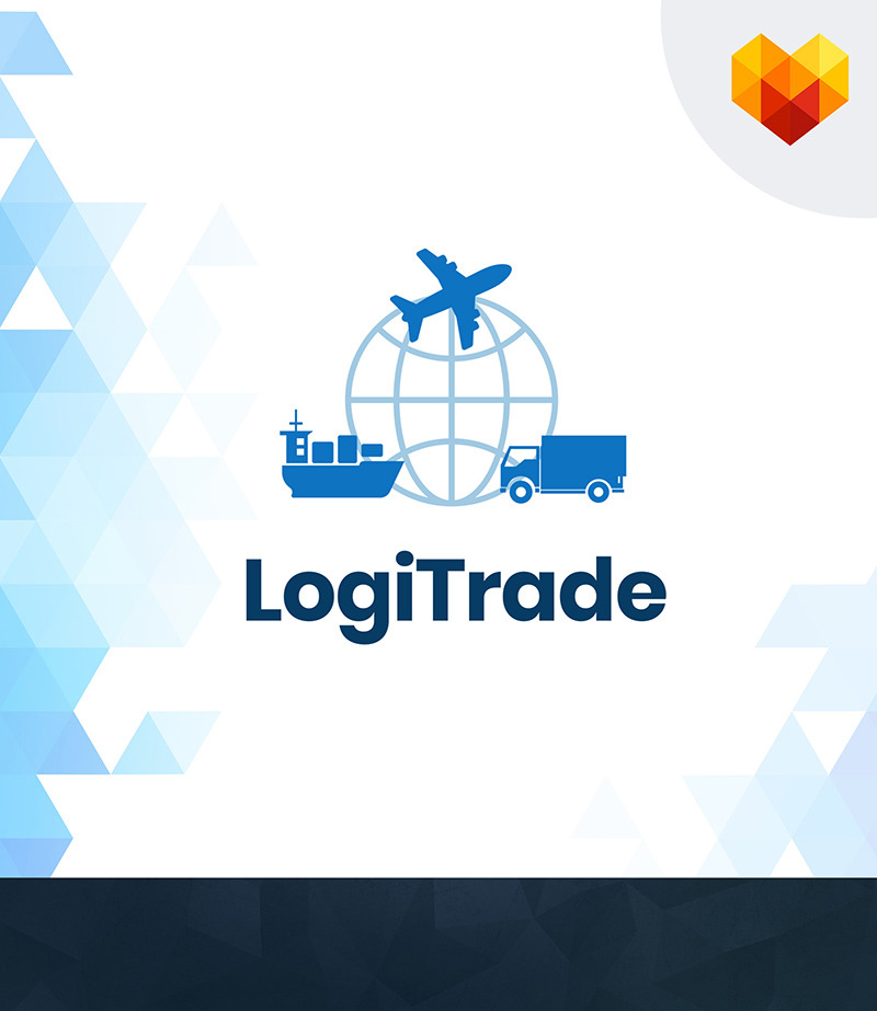 Transportation Logo Design For Logistics Company Motocms