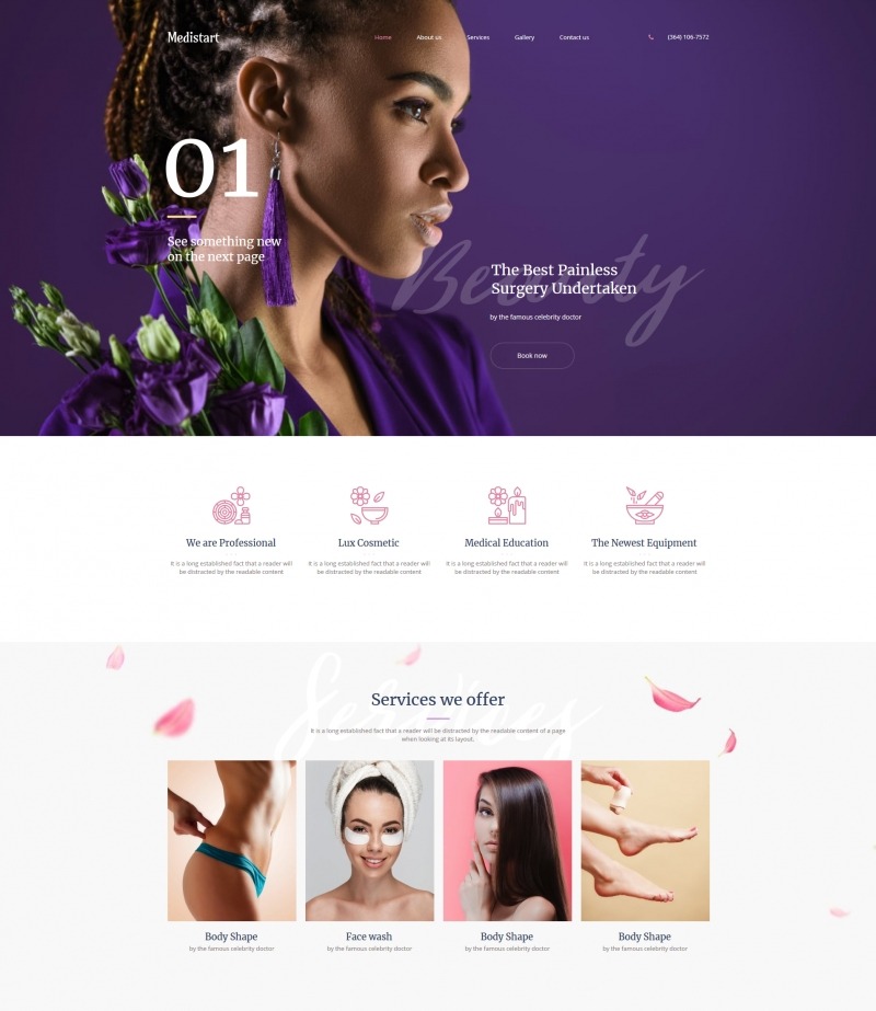 best beauty salon website design for spa services motocms spa website designs