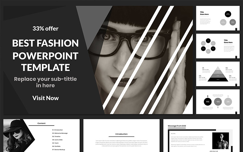 Best Fashion PowerPoint template PowerPoint Template