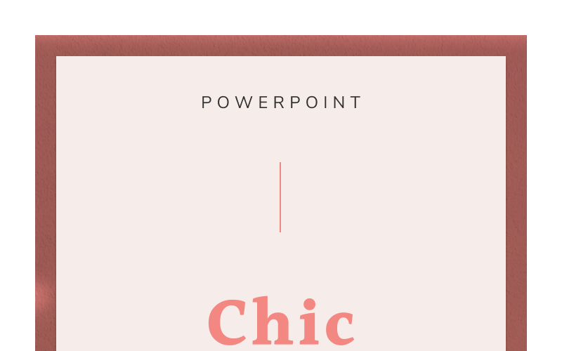CHIC PowerPoint template PowerPoint Template