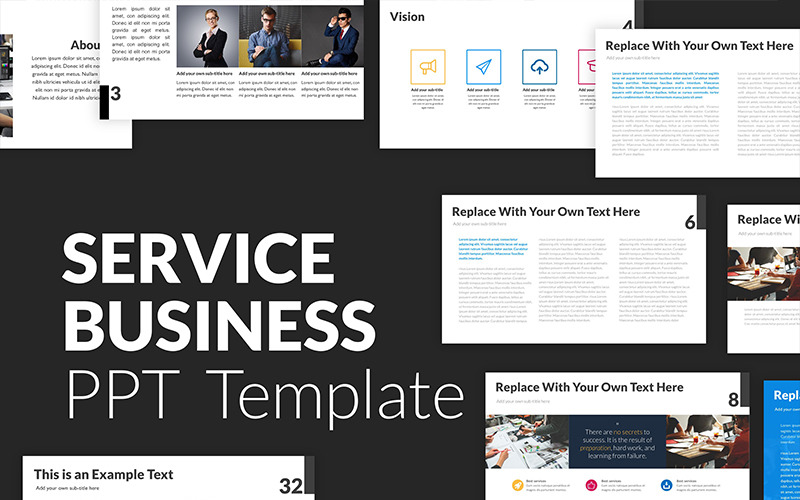 Service PowerPoint template PowerPoint Template