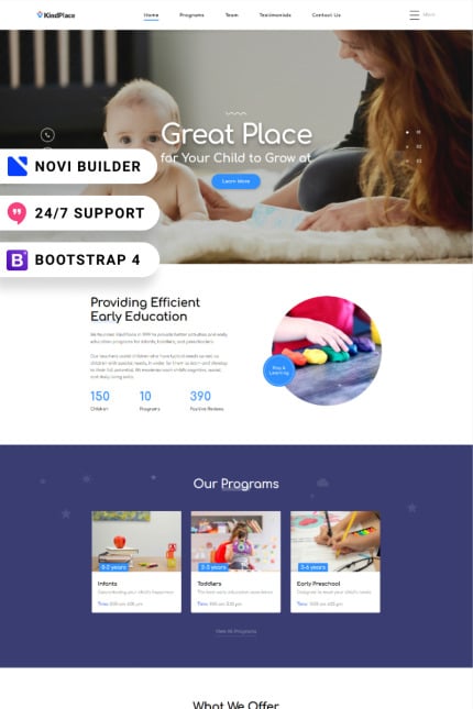 Template #92173 Child Childcare Webdesign Template - Logo template Preview