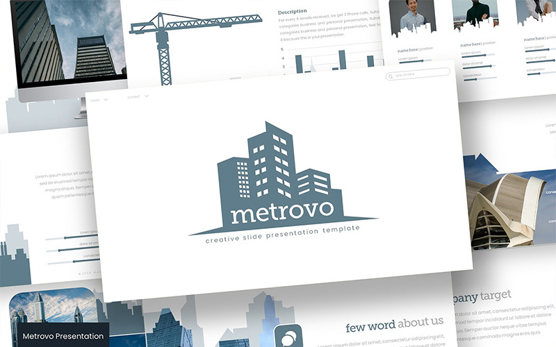 Metrovo PowerPoint template PowerPoint Template