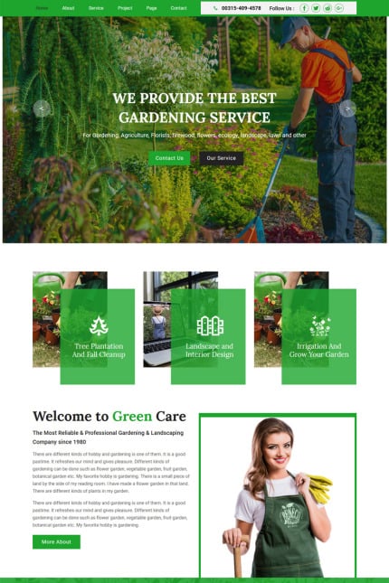 Template #92291 Commercial Garden Webdesign Template - Logo template Preview