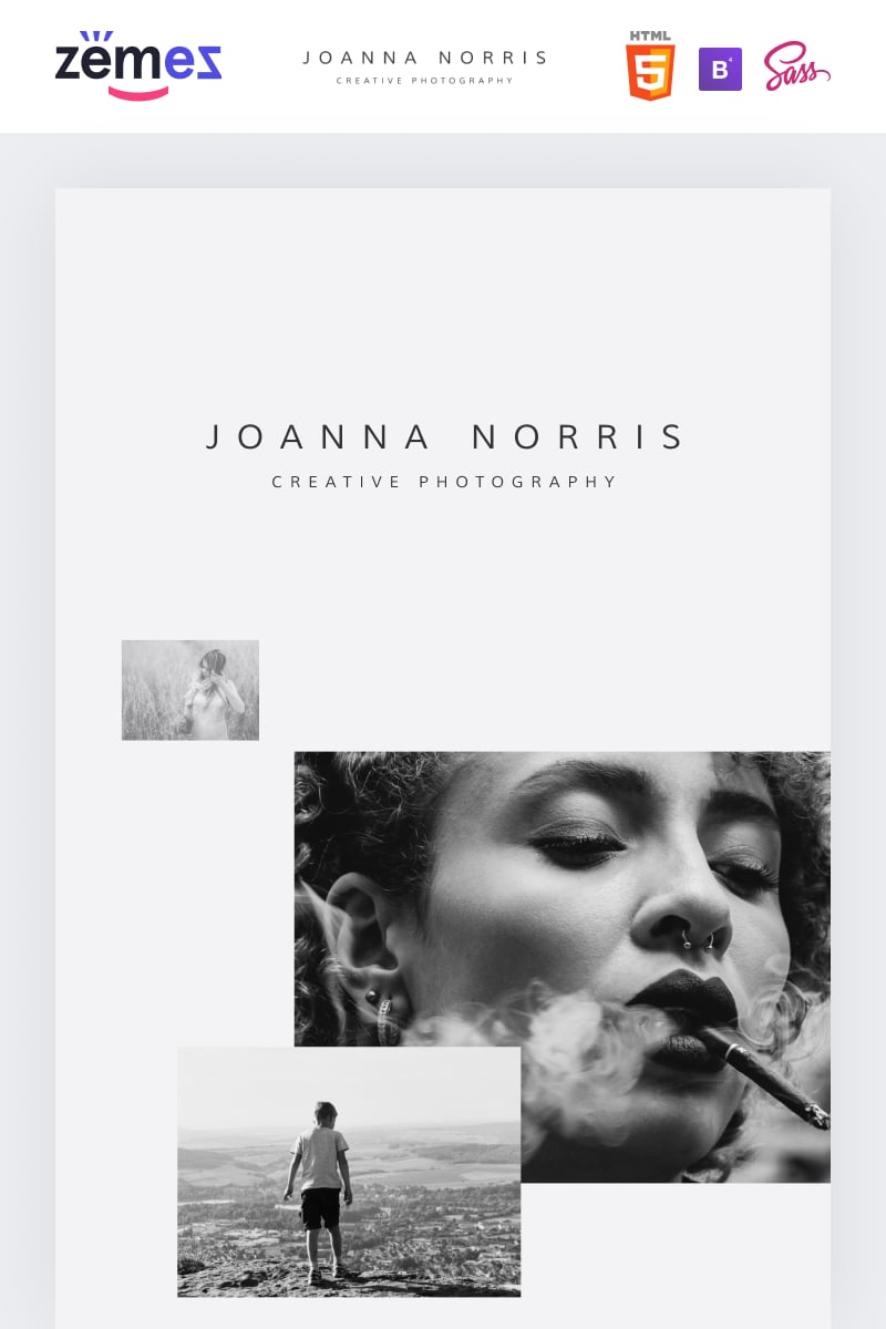 Responsive Joanna Norris - Photographer Portfolio Web Sitesi #92282