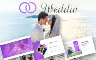 Weddio Wedding Event PowerPoint template