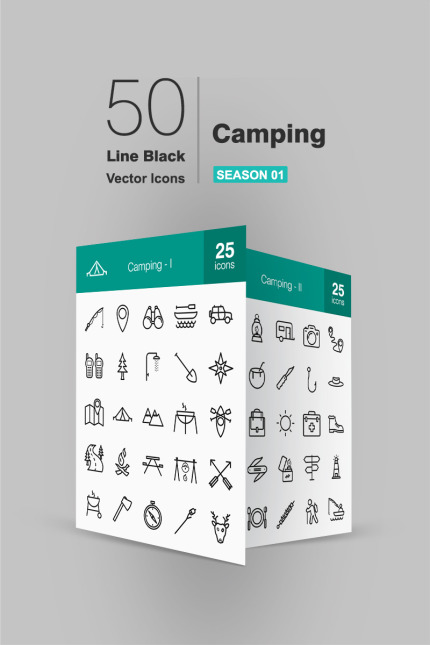 Template #92344 Icon Camping Webdesign Template - Logo template Preview