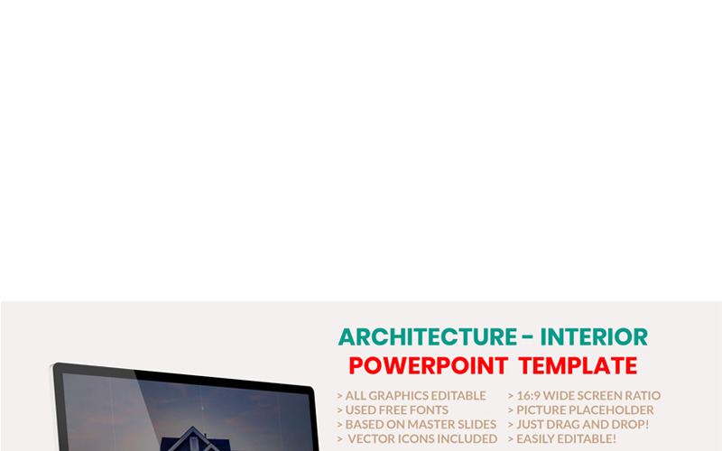Architecture - Interior PowerPoint template PowerPoint Template
