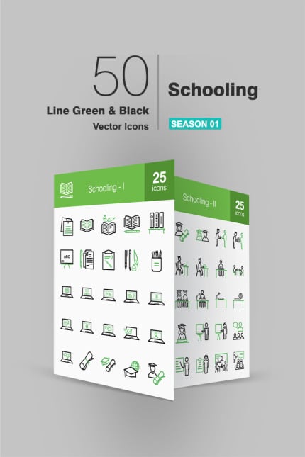 Template #92406 Icon Schooling Webdesign Template - Logo template Preview