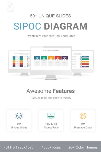 Kit Graphique #92431 Sipoc-analysis Sipoc-model Web Design - Logo template Preview