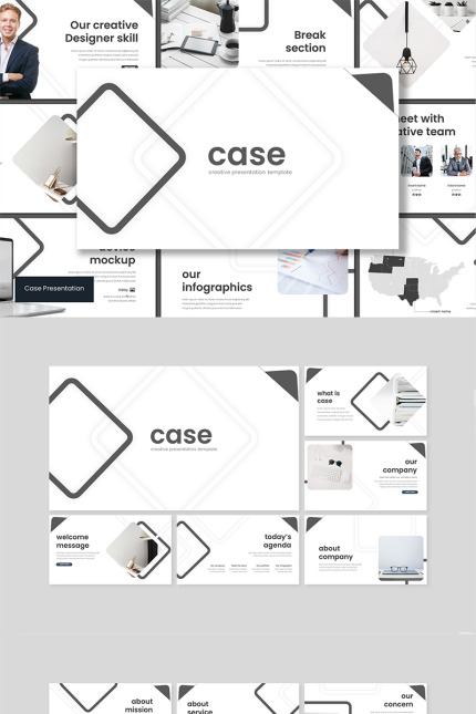 Template #92455 Creative Simple Webdesign Template - Logo template Preview