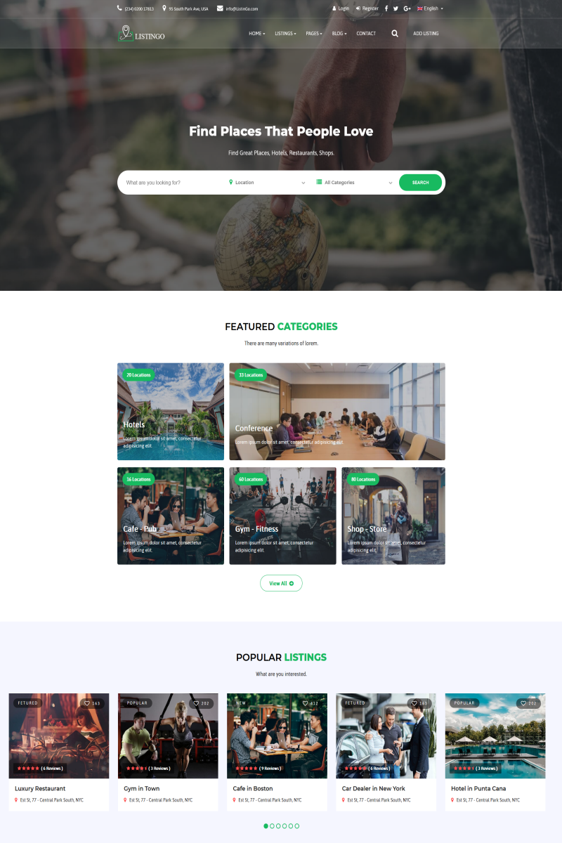 Listingo - Directory HTML Website Template