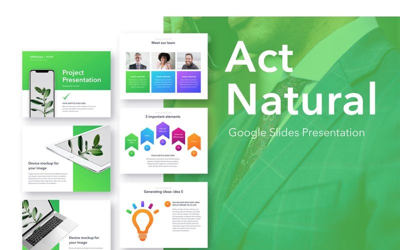 Act Natural Google Slides