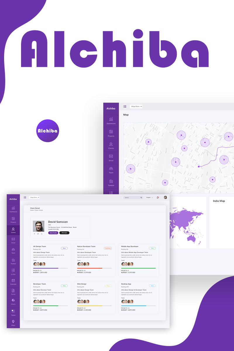 "Alchiba" PSD Template №92487 - screenshot