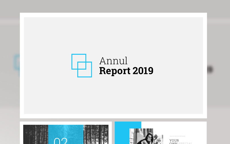 Annul Report 2019 PowerPoint template PowerPoint Template