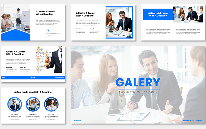 Galery Business PowerPoint template PowerPoint Template