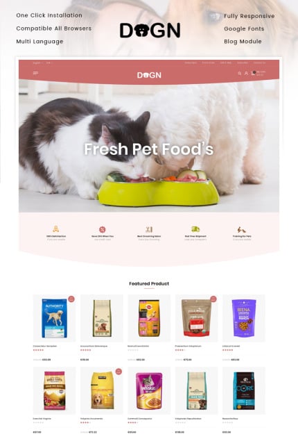 Template #92537 Cat Dog Webdesign Template - Logo template Preview