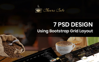 Cheers Cafe - Coffee Shop PSD Template