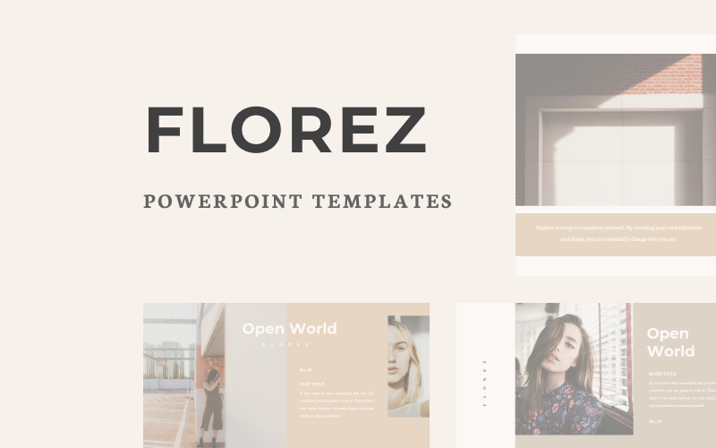 FLOREZ PowerPoint template PowerPoint Template