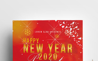 Happy New Year 2020 Flyer - Corporate Identity Template