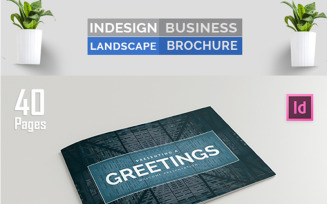 Indesign Landscape Brochure - Corporate Identity Template