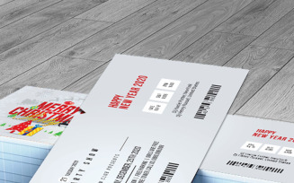 Merry Chirstmas Event Ticket Vol_4 - Corporate Identity Template