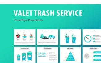 Valet Trash Service PowerPoint template