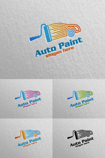 Template #92622 Logo Paint Webdesign Template - Logo template Preview