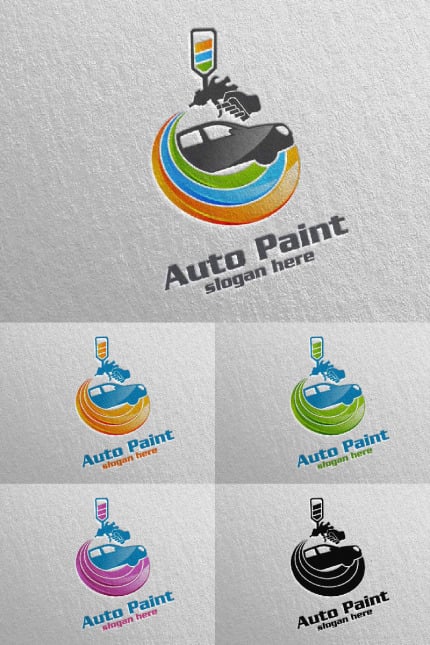 Template #92625 Logo Paint Webdesign Template - Logo template Preview