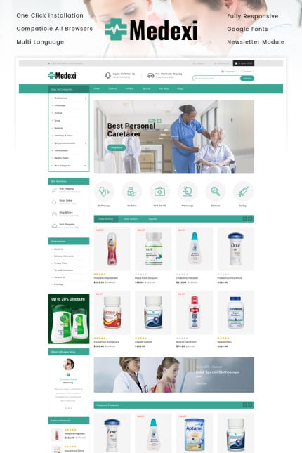 Template #92636 Medicine Hospital Webdesign Template - Logo template Preview