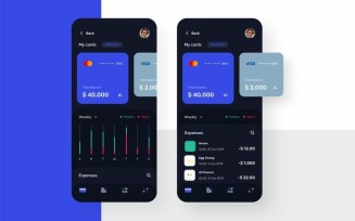 Finance - Card Manager Sketch Template