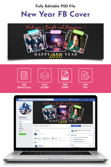 Template #92837 Year 2020 Webdesign Template - Logo template Preview