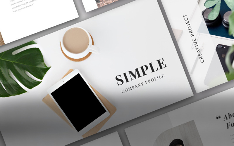 Simple Company - Keynote template Keynote Template