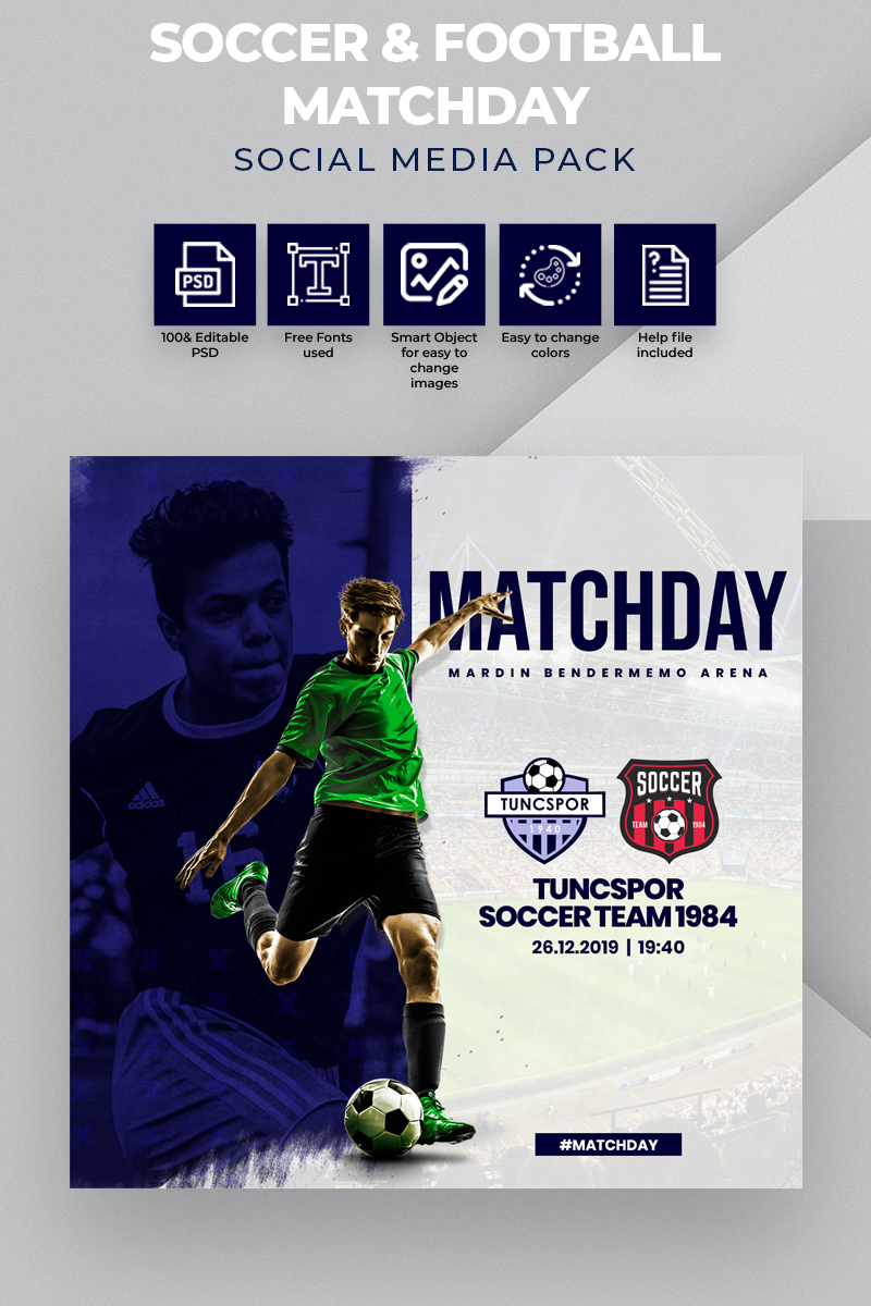 Social match. Matchday Football. Matchday Design. Matchday Football PSD. Matchday Template.