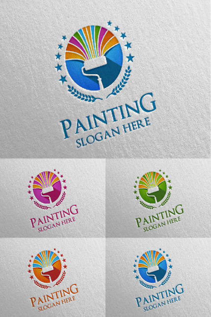 Template #92928 Paint Home Webdesign Template - Logo template Preview