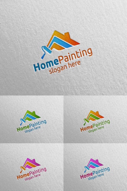 Template #92929 Paint Home Webdesign Template - Logo template Preview