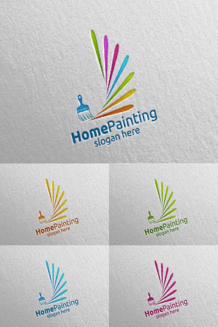 Template #92931 Paint Home Webdesign Template - Logo template Preview