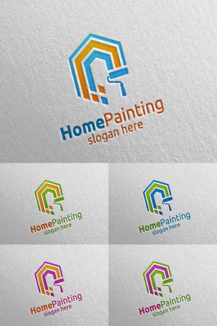 Template #92933 Paint Home Webdesign Template - Logo template Preview