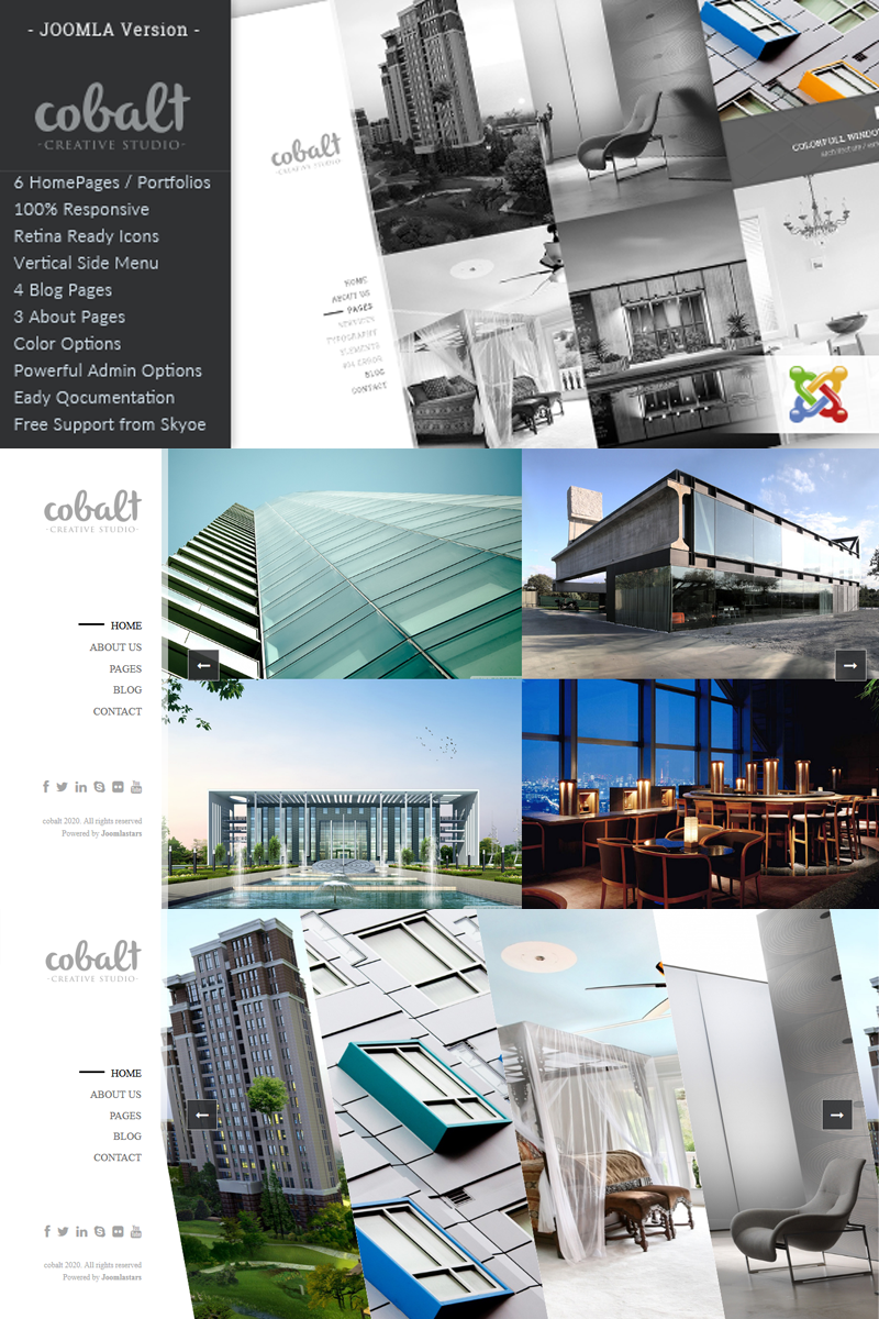 Cobalt - Responsive Architect & Creatives Joomla Template