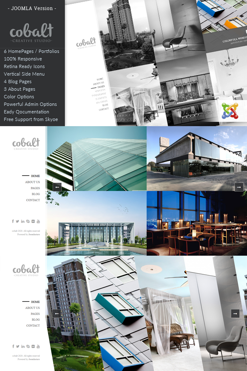 Cobalt - Responsive Architect & Creatives Template Joomla №92993 - screenshot