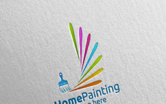 Home Painting Vector 3 Logo Template