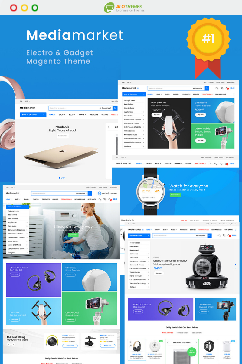 Mediamarket - Fully Responsive and RTL supported Magento Theme