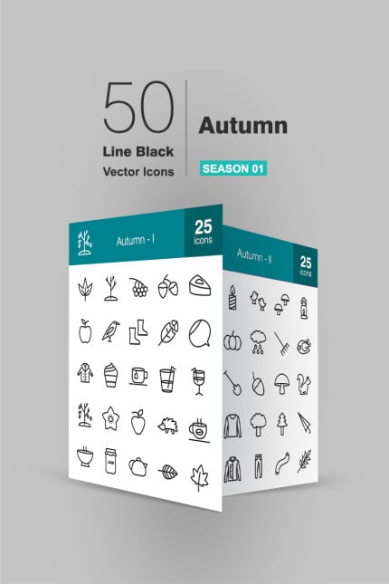 Kit Graphique #93046 Autumn Icon Divers Modles Web - Logo template Preview