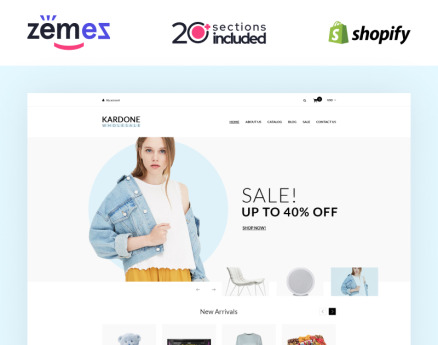 Kardone Wholesale Store Template Clean Shopify Theme
