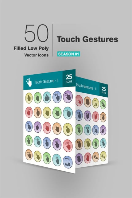 Template #93168 Gestures Icon Webdesign Template - Logo template Preview