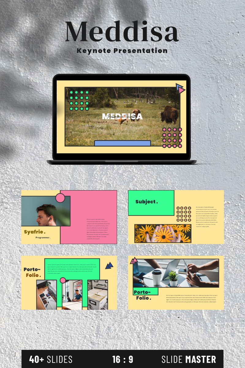 Template Keynote #93199 "Meddisa" - screenshot