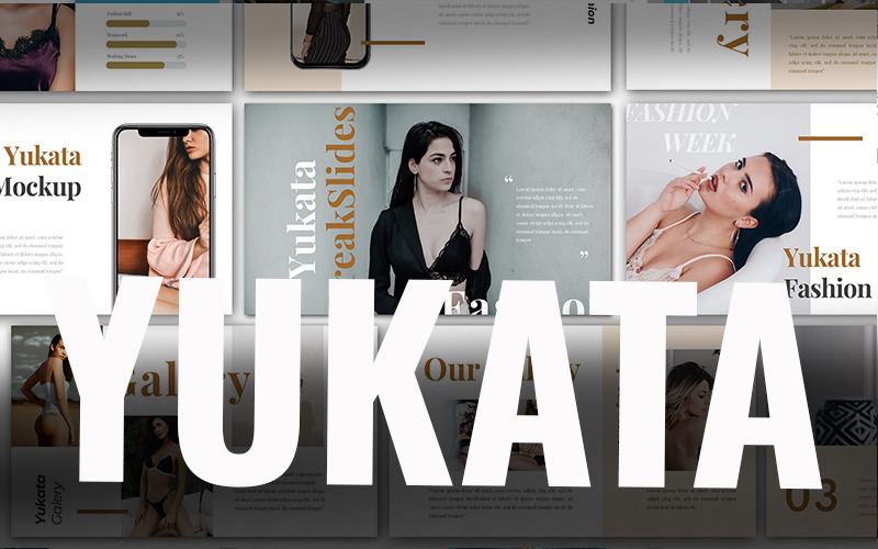 Yukata Fashion - Keynote template Keynote Template