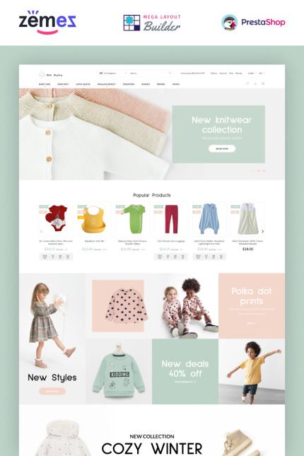Template #93202 Store Baby Webdesign Template - Logo template Preview